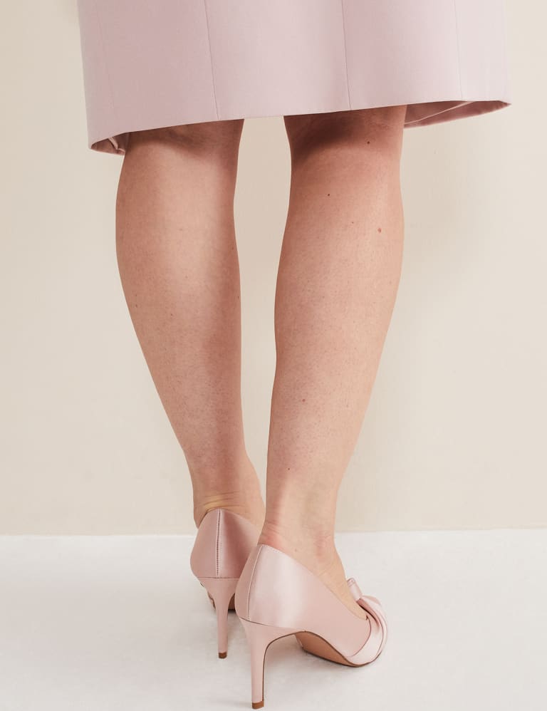 Satin Stiletto Heel Pointed Court Shoes Phase Eight M S