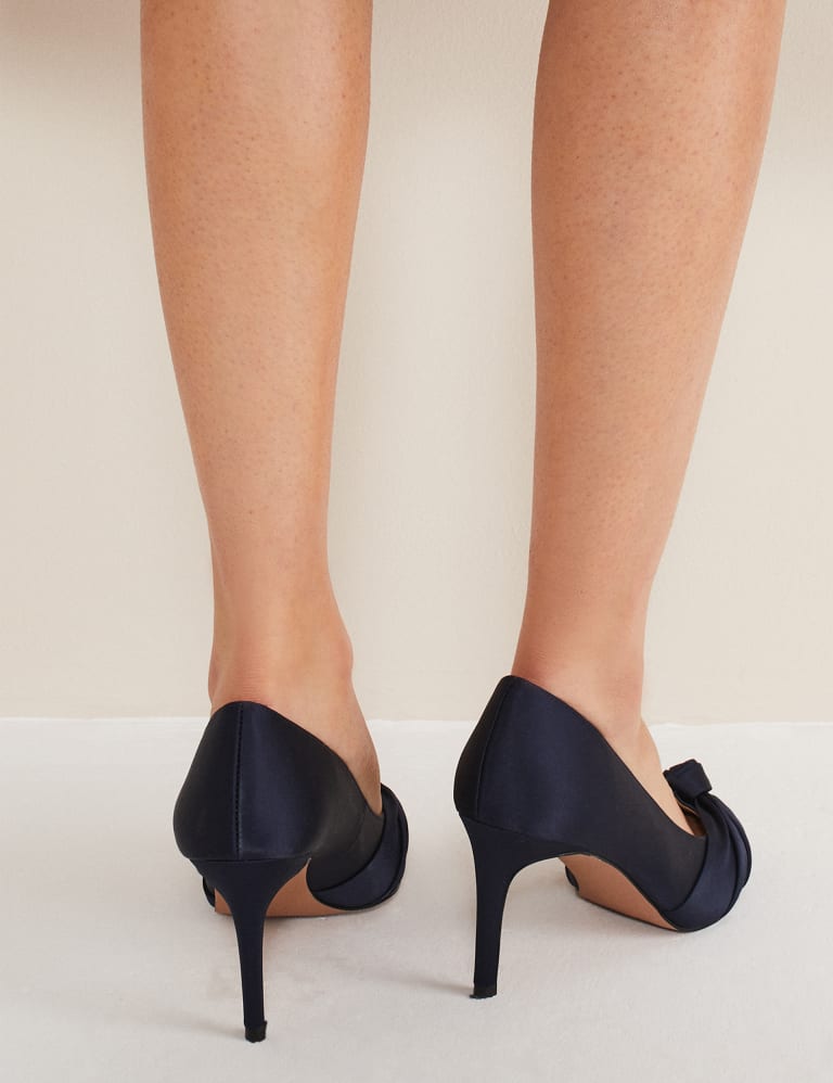 Satin court shoe deals