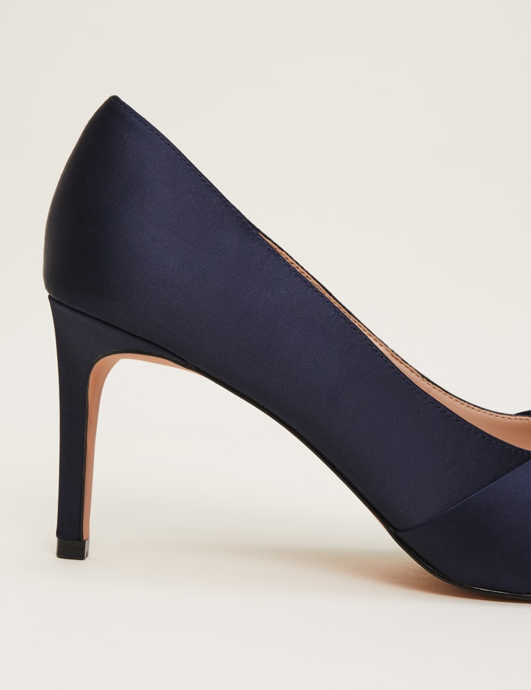 Marks and spencer navy court shoes store