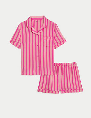 Satin Striped Pyjamas (6-16 Yrs) Image 2 of 4