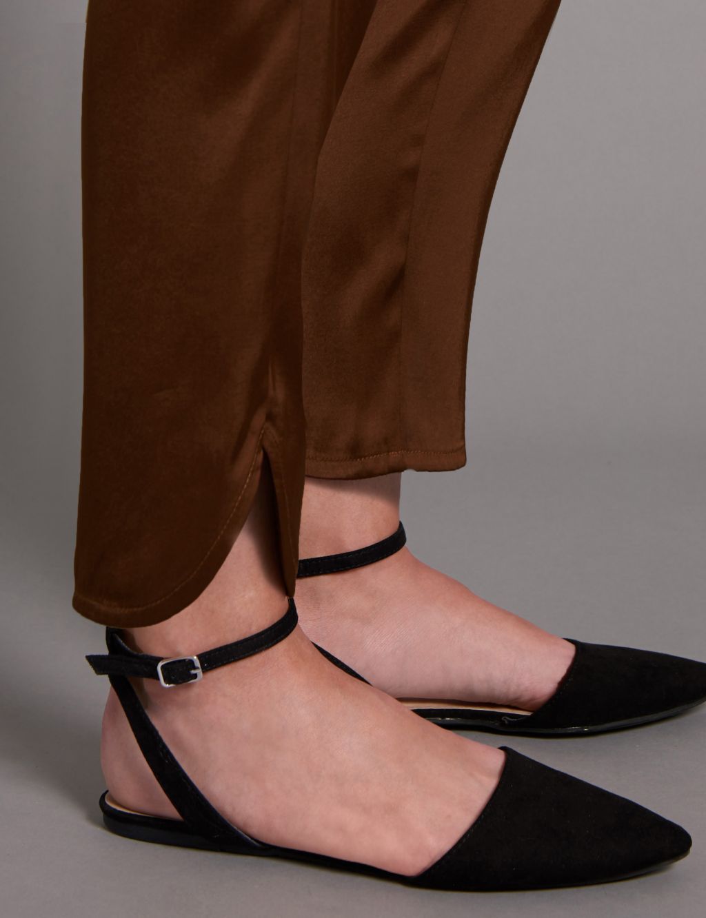 Satin Tapered Leg Trousers 4 of 4