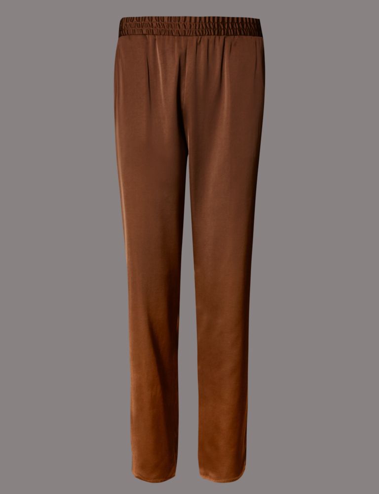 Satin Tapered Leg Trousers 2 of 4
