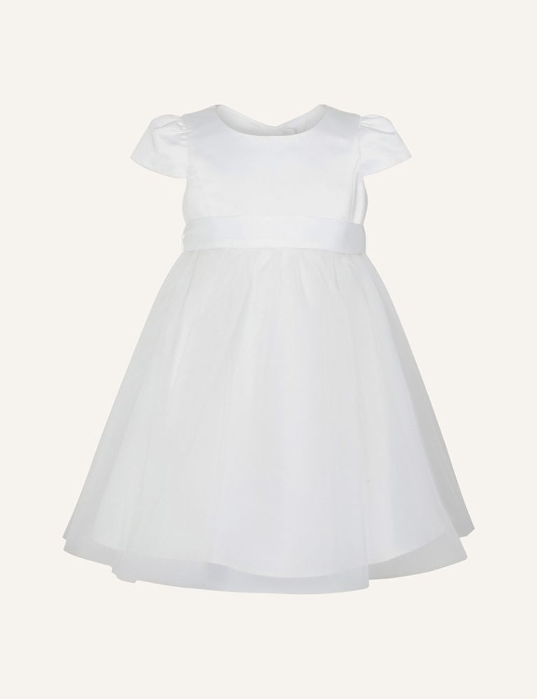 Satin Tulle Occasion Dress (0-3 Yrs) 1 of 3