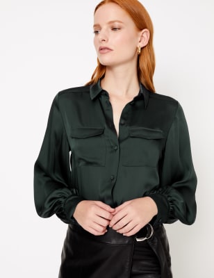 marks and spencer satin blouse
