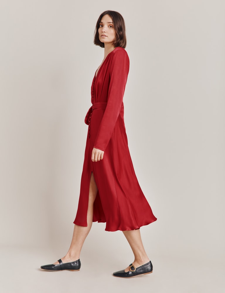 M&s waisted midi dress 2025