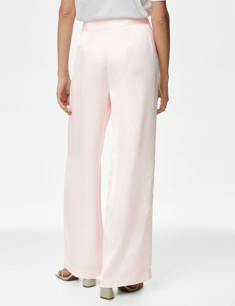 Satin Wide Leg Trousers 6 of 6