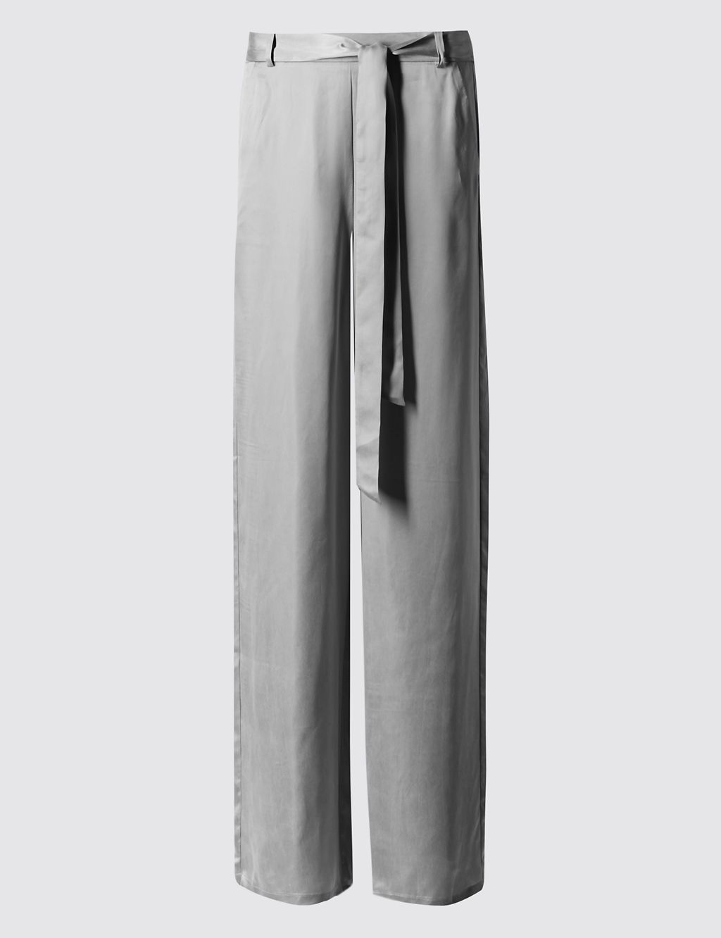 Satin Wide Leg Trousers 1 of 4