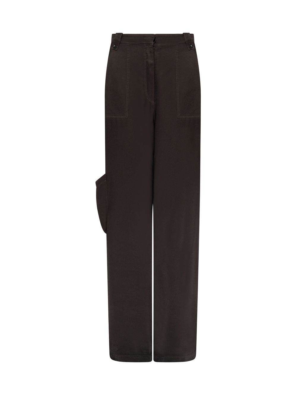 Satin Wide Leg Trousers 1 of 3