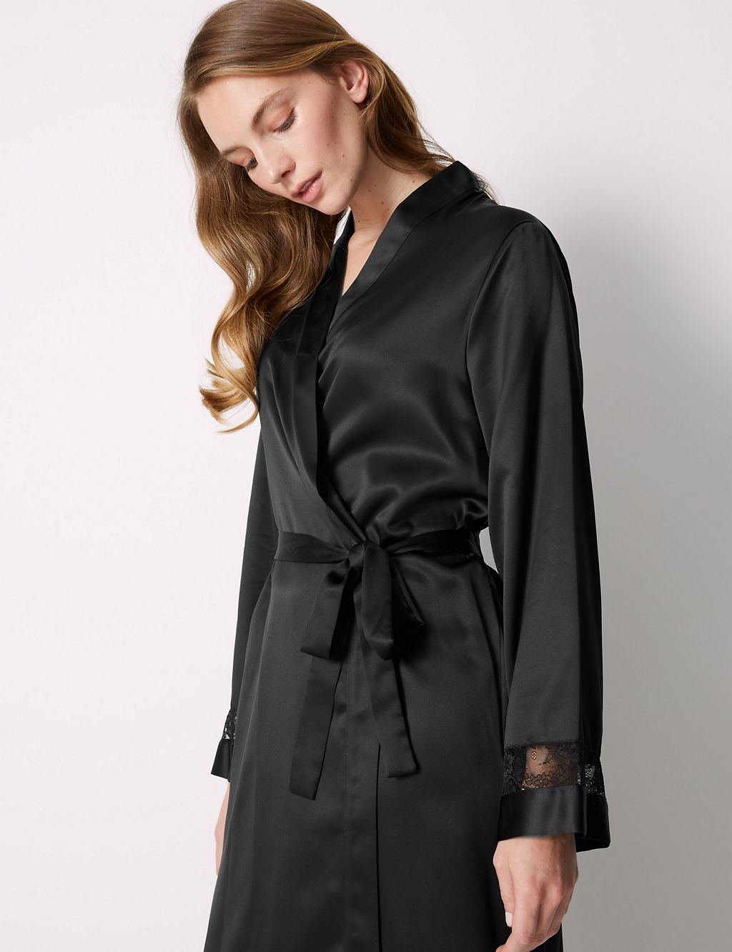 Satin Wrap Dressing Gown with Cool Comfort™ Technology 4 of 4