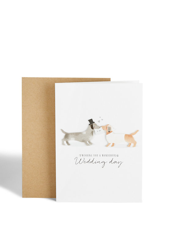 Sausage Dog Wedding Card Image 1 of 2