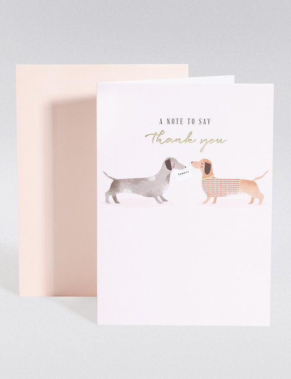 Sausage Dogs Thank You Card Image 1 of 2