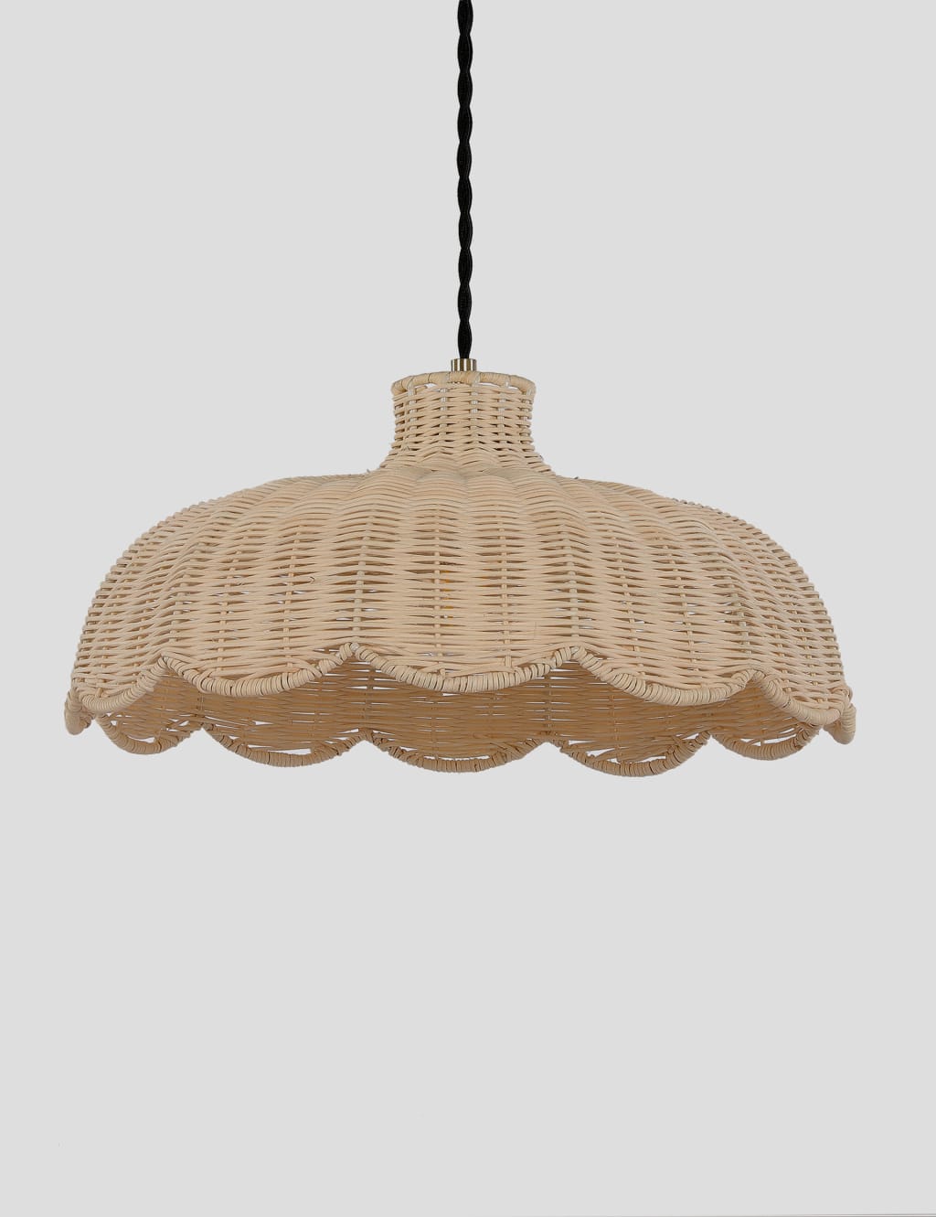 Scalloped clearance chandelier shade