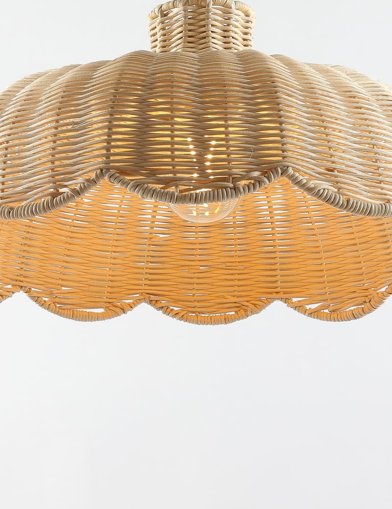 Scallop Rattan Shade M S Collection M S
