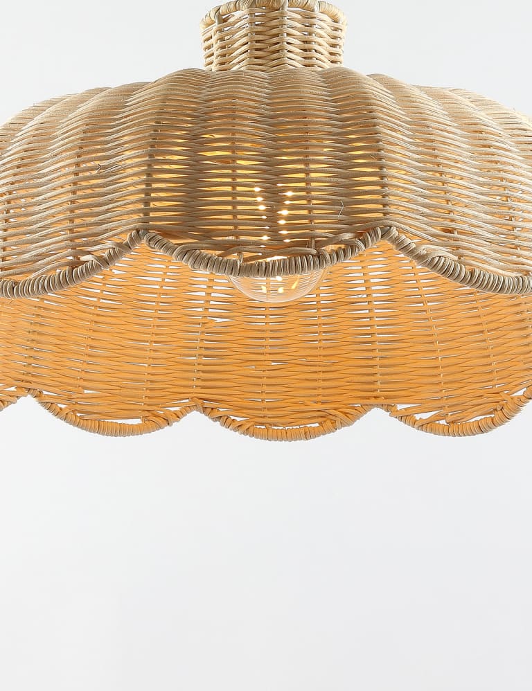 Wicker light deals shade