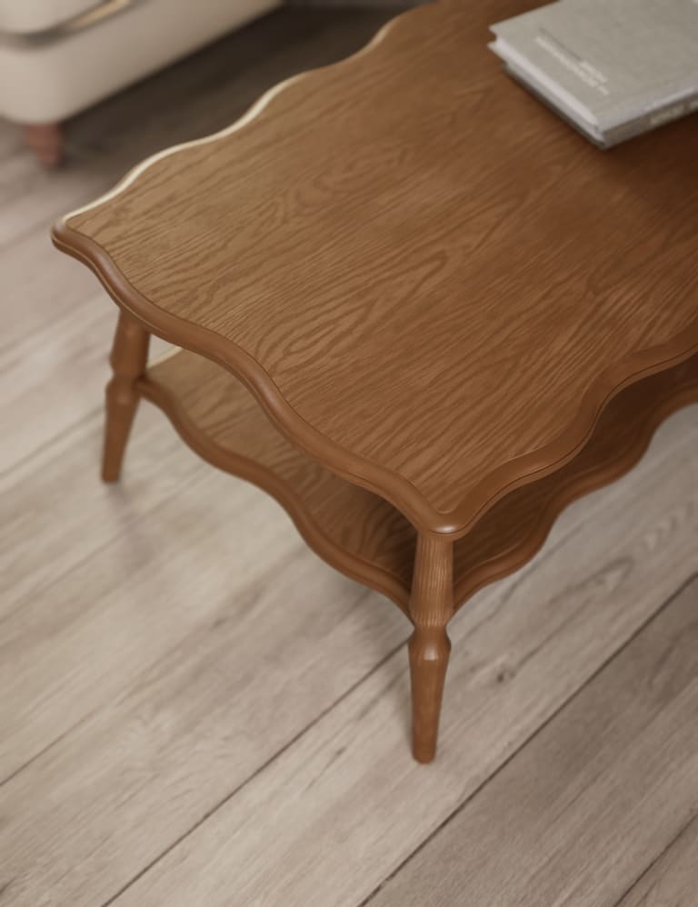 Scalloped side table deals