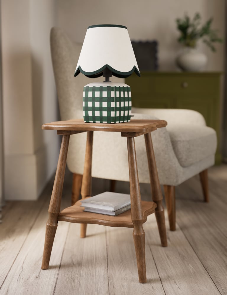 Scalloped side table new arrivals