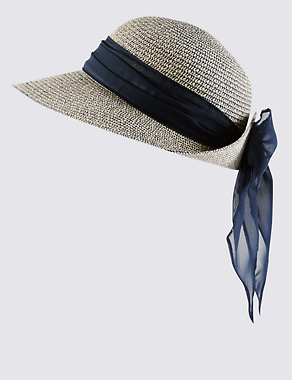 Scarf Trim Marl Hat Image 2 of 3