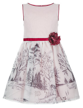 Scenery Corsage Floral Dress  (1-7 Years) Image 2 of 3