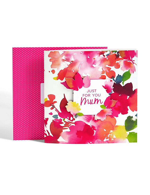 Scented Just for you Mum Mother's Day Card Image 1 of 2
