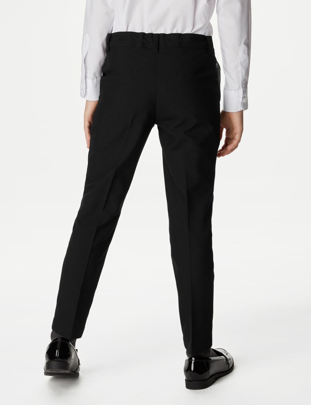 School 2pk Girls' Slim Leg Longer Length Trousers (218 Yrs) M&S