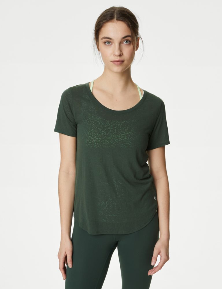 Scoop Neck Double Layer T-Shirt 5 of 7