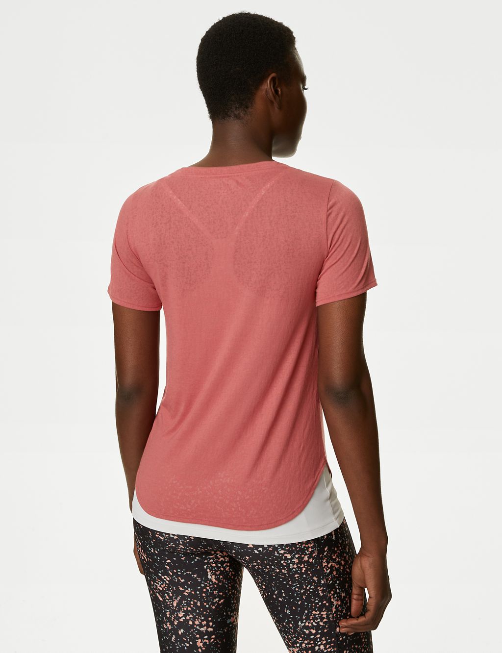 Scoop Neck Double Layer T-Shirt 4 of 7