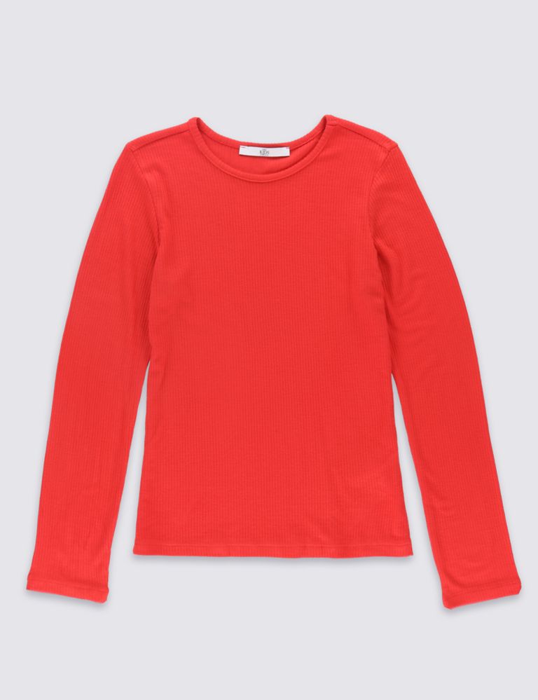 Scoop Neck Long Sleeve T-Shirt  (5-14 Years) 2 of 5