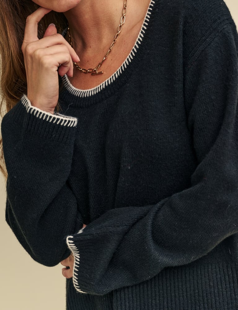 Scoop neck jumper womens store