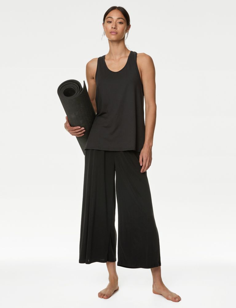 Buy Scoop Neck Relaxed Sleeveless Yoga Top | Goodmove | M&S