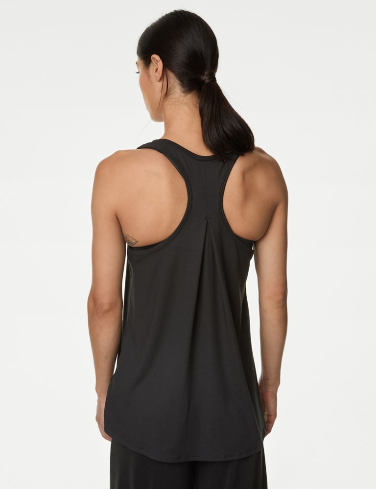 Scoop Neck Relaxed Sleeveless Yoga Top 5 of 6