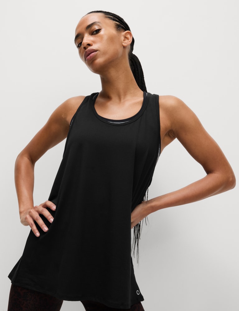 Scoop Neck Relaxed Sleeveless Yoga Top 5 of 6