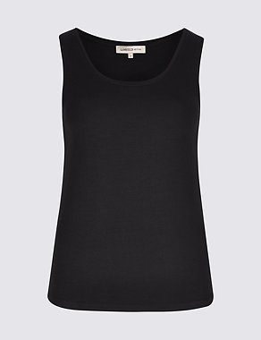 Scoop Neck Vest Top with Modal Image 2 of 4
