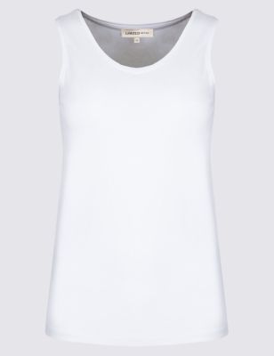 Scoop Neck Vest Top with Modal Image 2 of 3