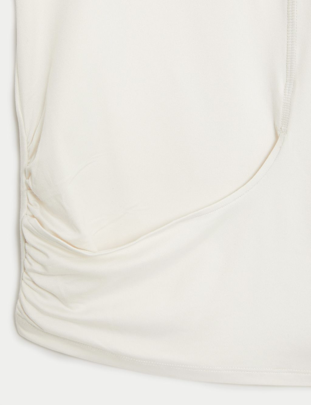 Scoop Neck Wrap Front Yoga T-Shirt 5 of 7