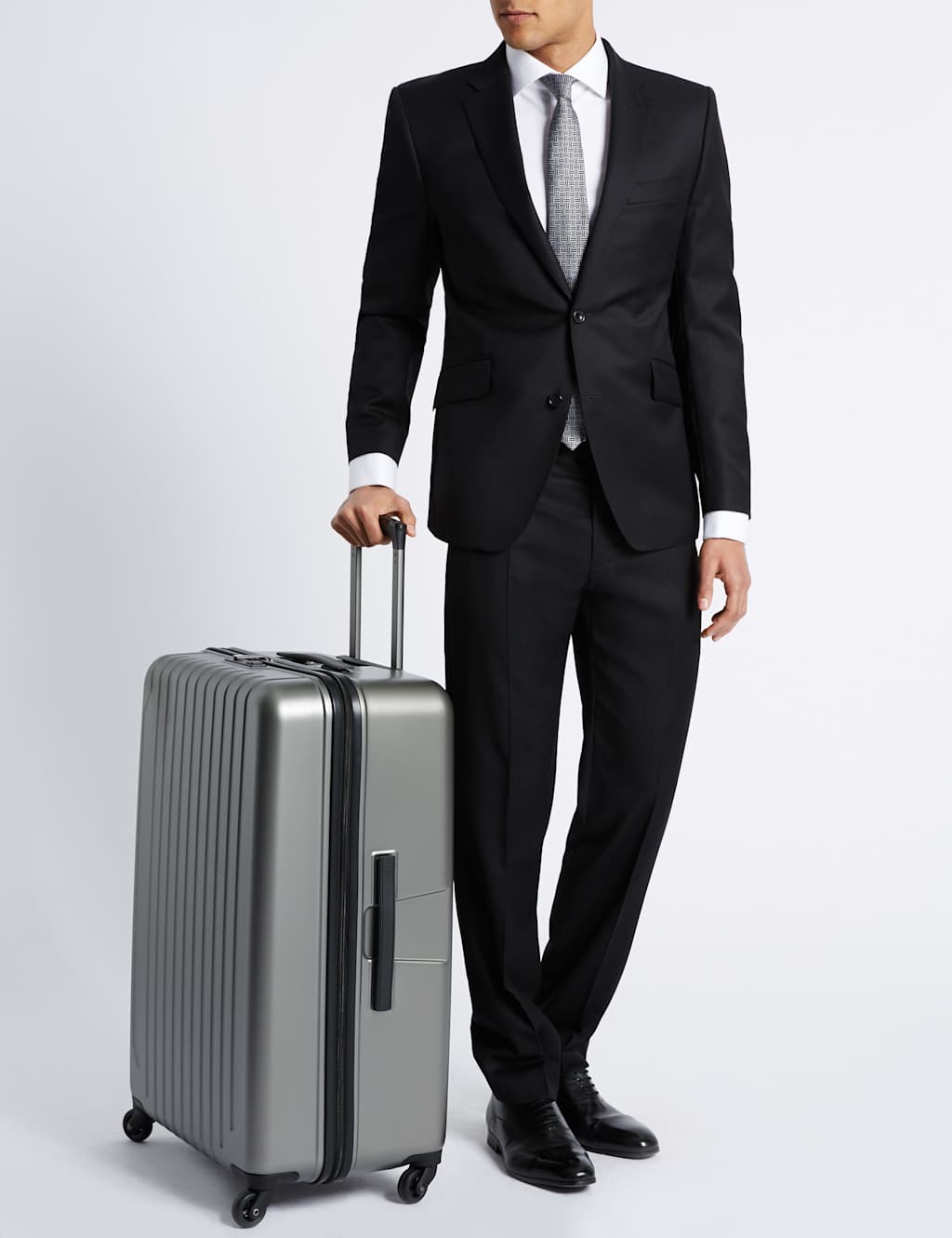 Scorpio 4 Wheel Hard Shell Large Suitcase M&S Collection M&S