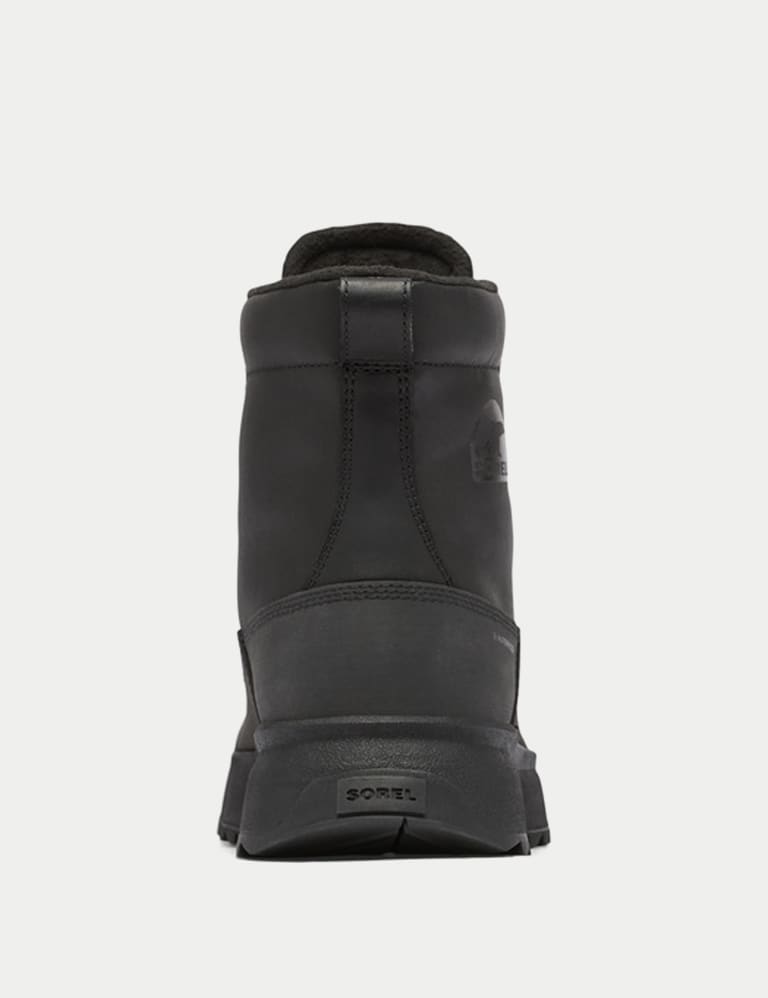 Sorel after hours mid top boot black