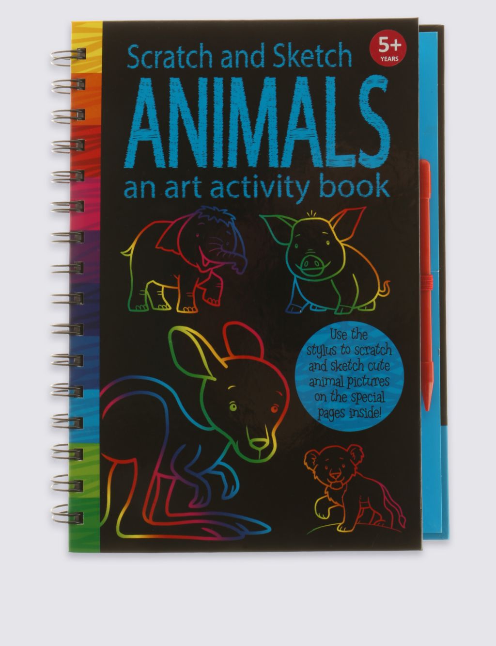 Scratch & Sketch Animals Activity Book 3 of 3