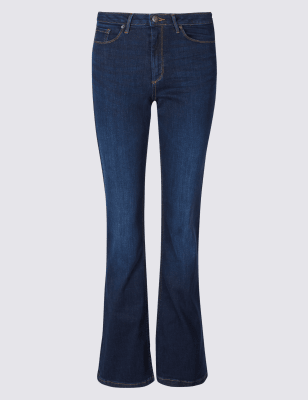 Sculpt & Lift Mid Rise Slim Boot Cut Jeans, M&S Collection