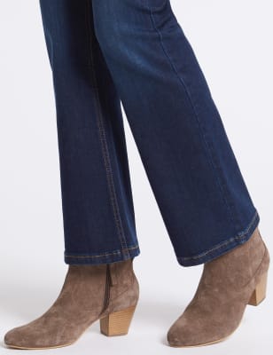 Sculpt & Lift Mid Rise Slim Boot Cut Jeans, M&S Collection