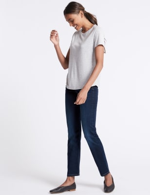 Marks and spencer jeans straight outlet leg