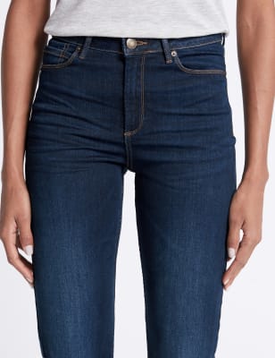 marks and spencer mid rise straight leg jeans