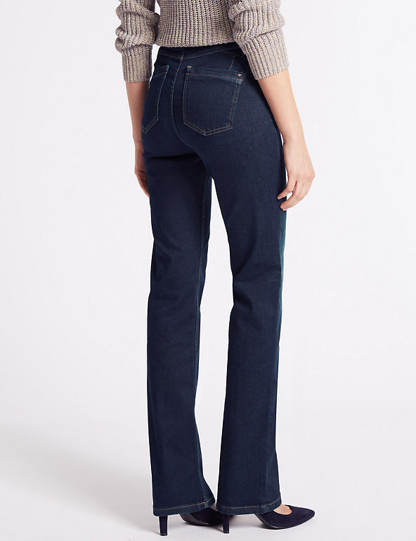 Ex M&S Ladies Roma Slim Leg Bootcut Stretch Cotton Jeans Mark & Spencer Per Una 