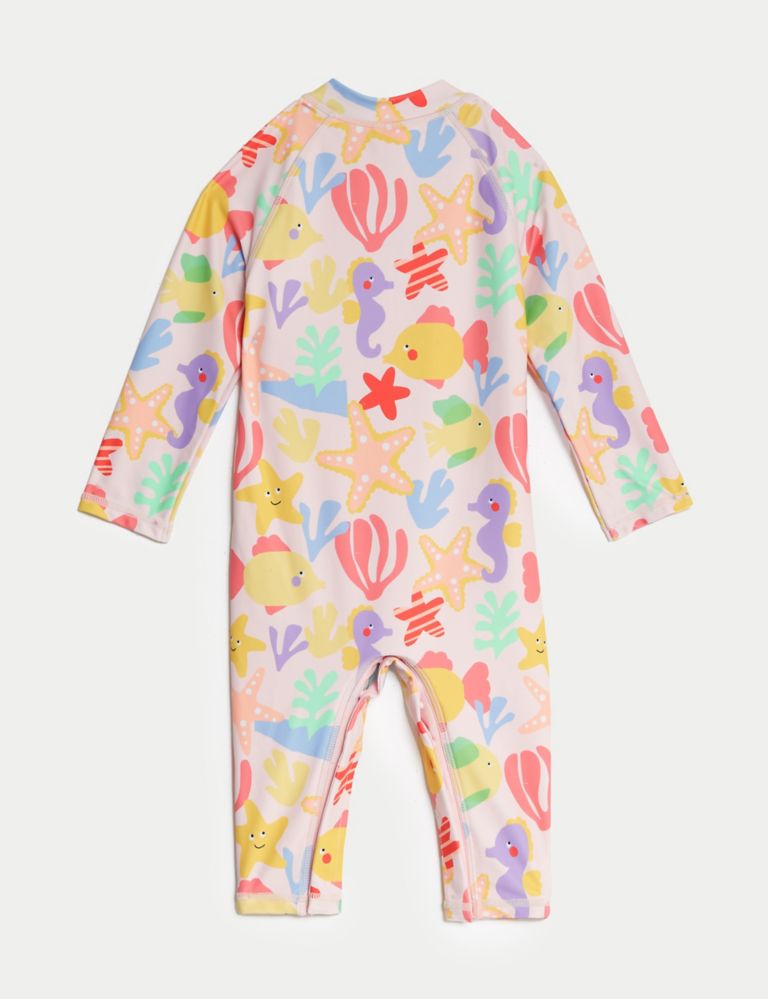 Sea Life Long Sleeve Swim All In One (0-3 Yrs) 2 of 3
