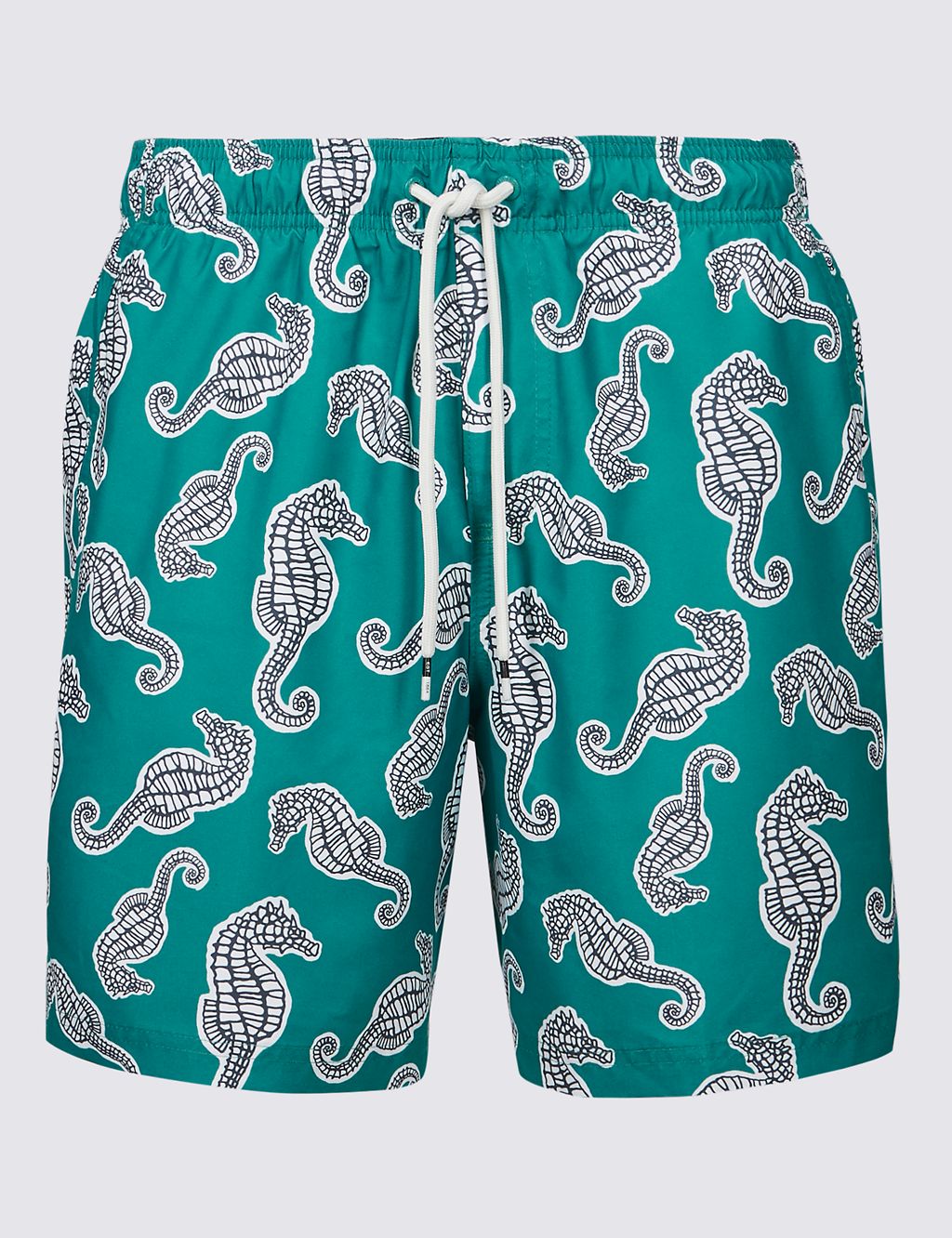 Seahorse Design Quick Dry Swim Shorts 1 of 3