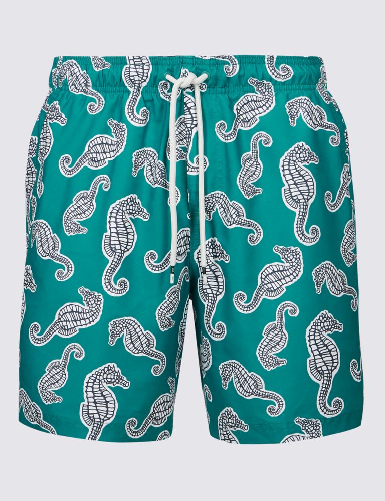 Seahorse Design Quick Dry Swim Shorts 2 of 3