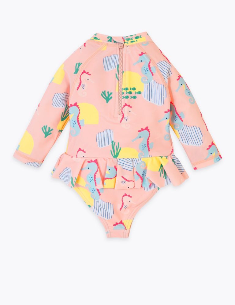 Seahorse Long Sleeve Swimsuit (0-3 Yrs) 2 of 2