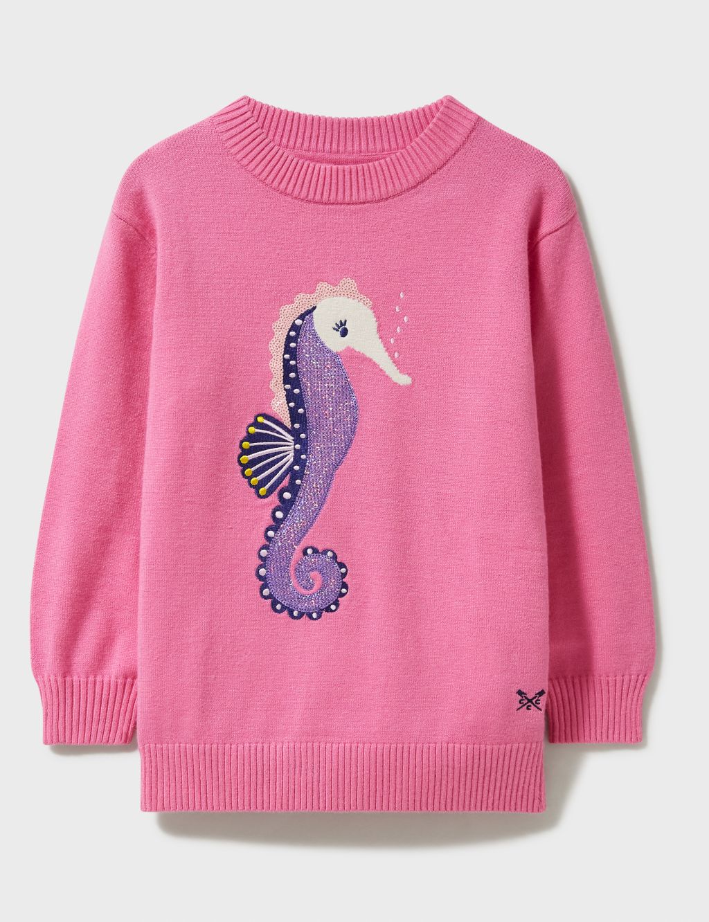 Seahorse Sparkly Knitted Jumper (3-12 Yrs) 1 of 5