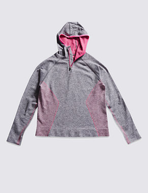Seamfree Hooded Sports Top Image 2 of 3