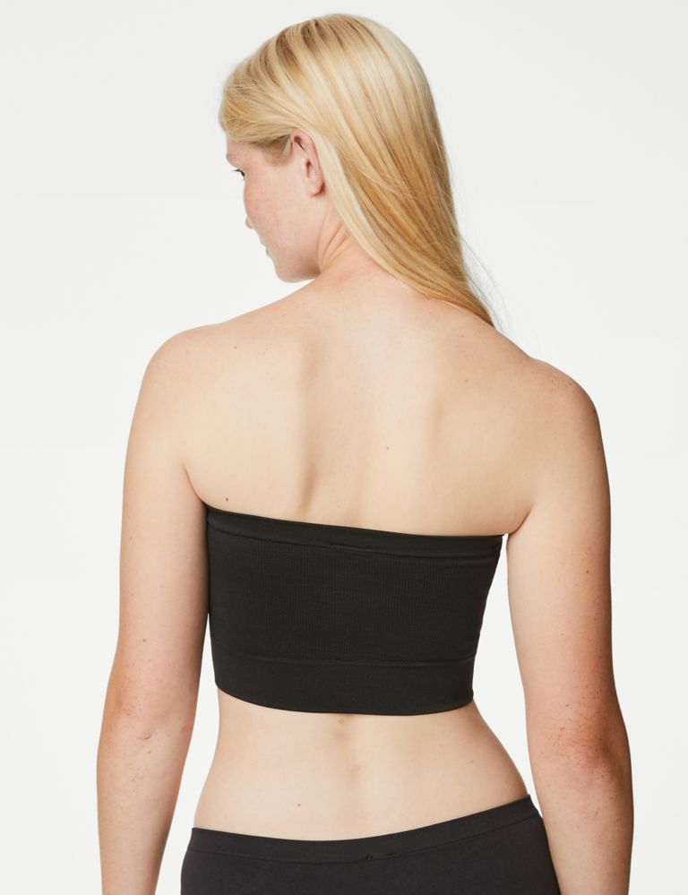 Buy Black/Nude Seamfree Bandeau Bras 2 Pack from the Next UK online shop