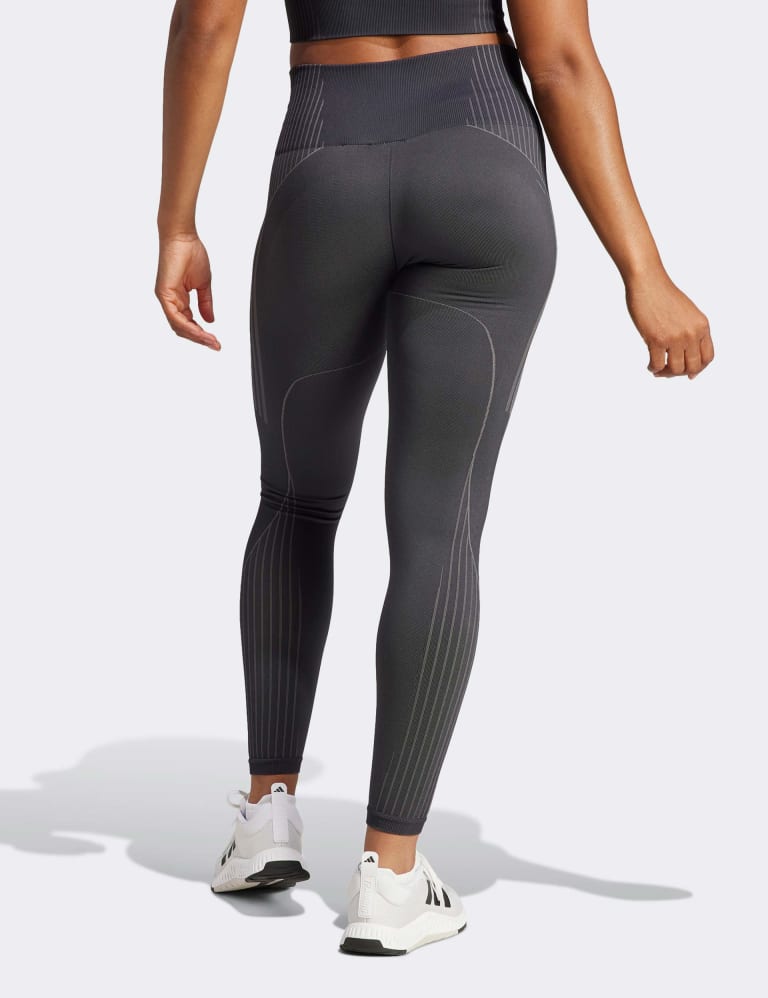 Seamless Striped High Waisted Leggings 3 of 6